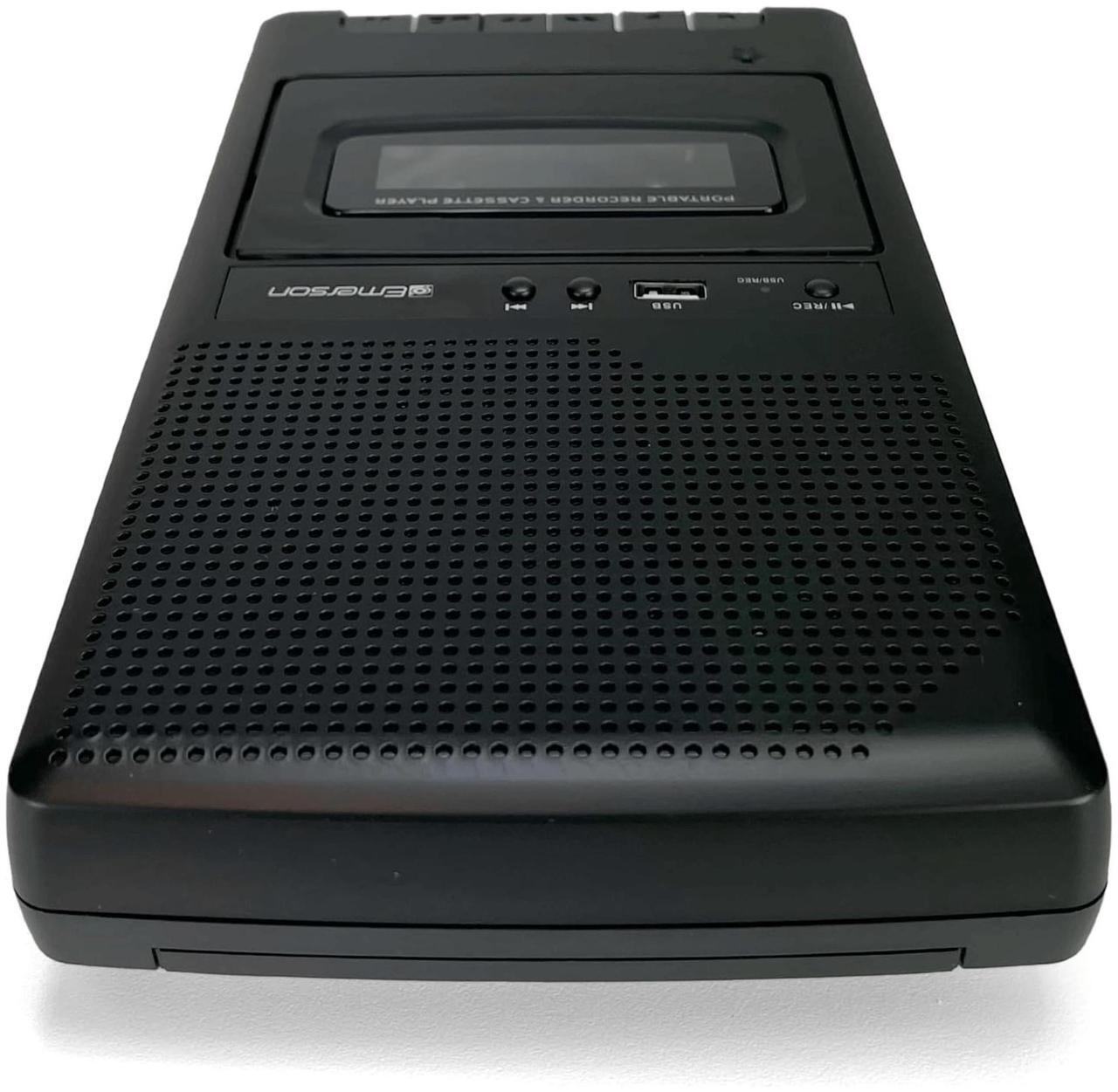 Alt view image 5 of 7 - Emerson Portable Cassette Player and Recorder w Digital Conversion and Mic Input