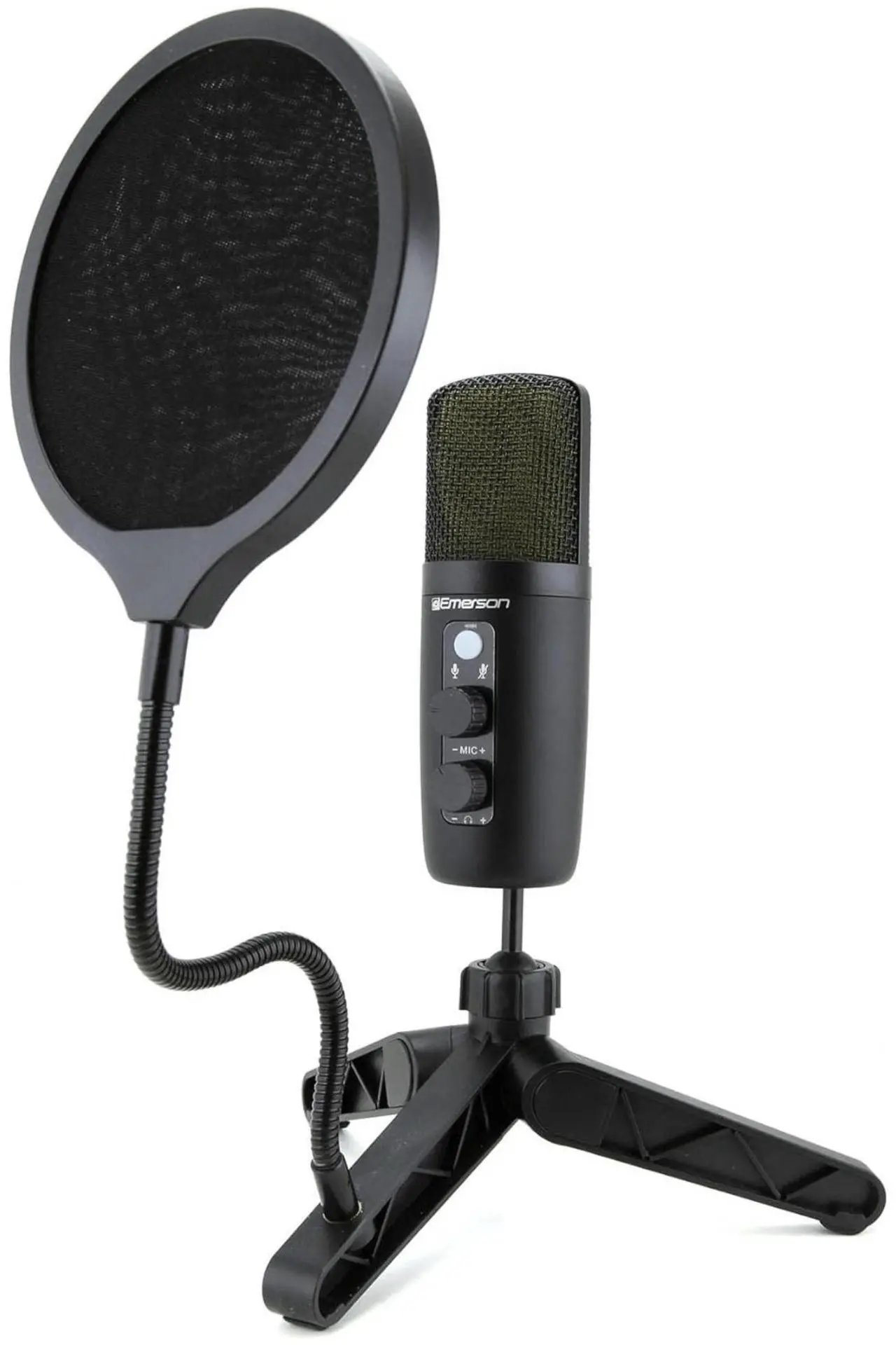 Main image of Emerson USB Gaming and Streaming Condenser Microphone with LED Lighting
