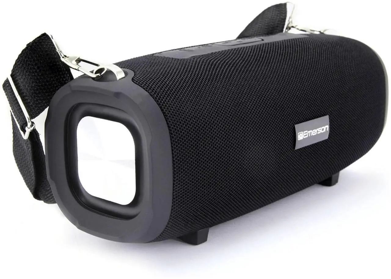Alt view image 6 of 7 - Emerson Portable Bluetooth Speaker with Carrying Strap