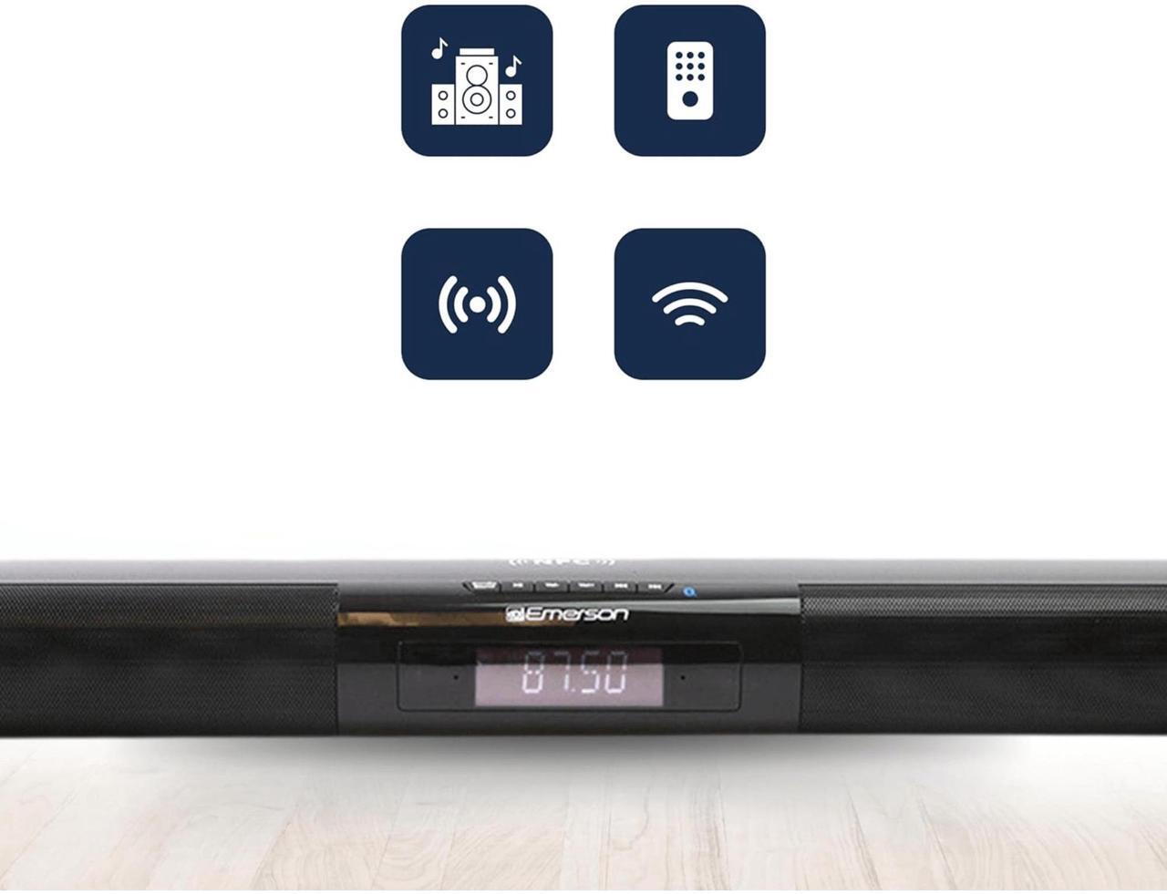 Alt view image 6 of 7 - Emerson 42" Bluetooth Soundbar with Digital FM Radio and Remote Control