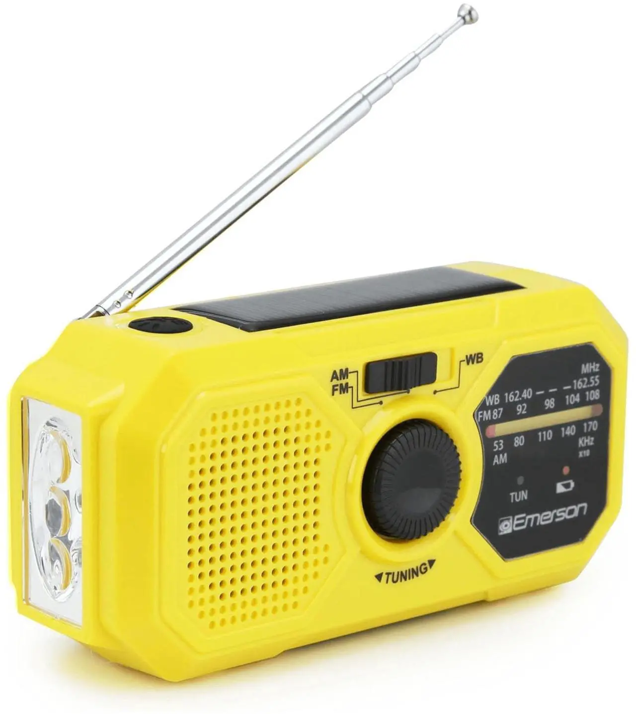 Main image of Emerson Emergency AM / FM Radio with Weather Band and Power Bank - Yellow