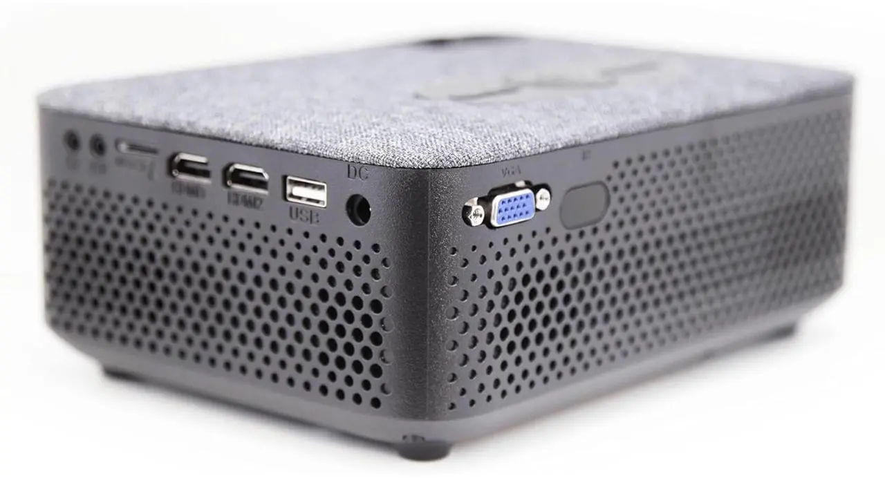 Alt view image 5 of 7 - Emerson 150" Home Theater LCD Portable Projector with 100” Portable Projector Screen & carrying case Combo EVP-2001C (Black)