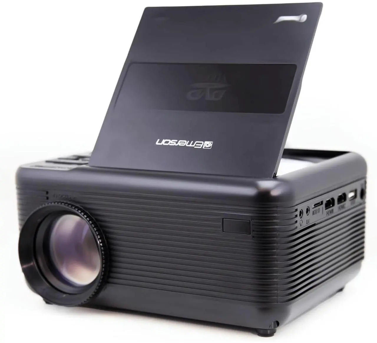 Alt view image 4 of 7 - Emerson 150" Home Theater LCD Projector Combo with Built-In DVD Player EVP-2501C (Black)