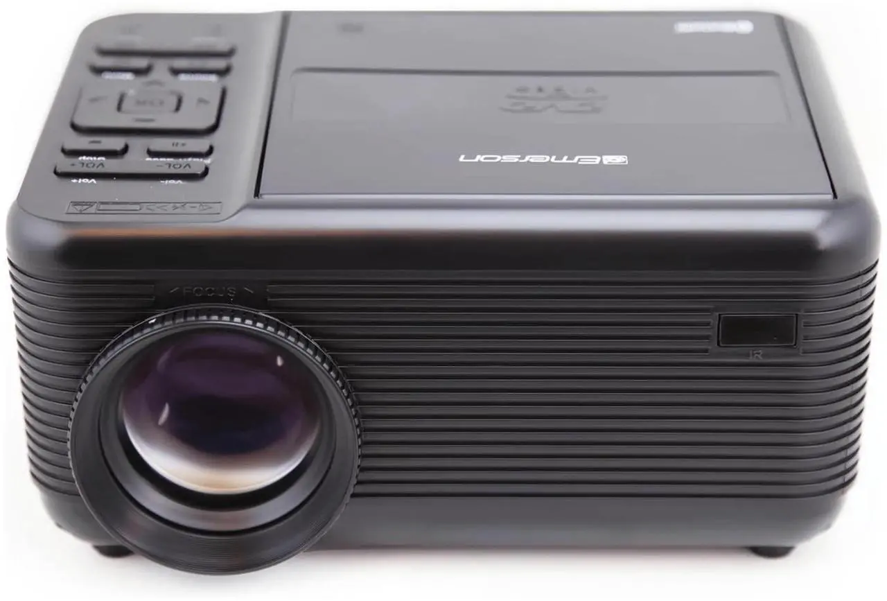 Main image of Emerson 150" Home Theater LCD Projector Combo with Built-In DVD Player EVP-2501C (Black)