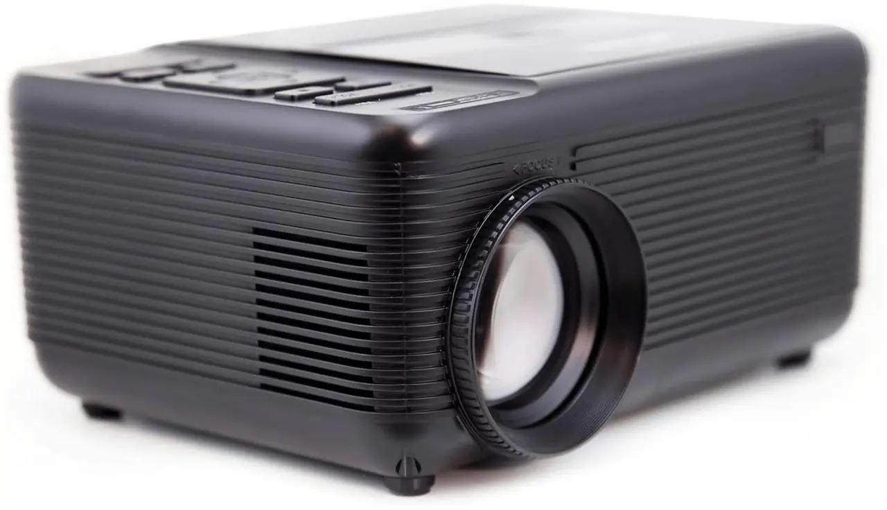 Alt view image 2 of 7 - Emerson 150" Home Theater LCD Projector Combo with Built-In DVD Player EVP-2501C (Black)