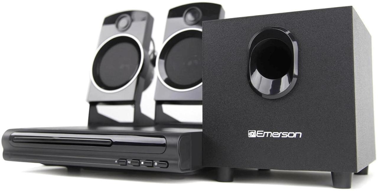 Alt view image 3 of 7 - Emerson 2.1 Channel Home Theater DVD Player with Speaker Surround Sound System ED-8050 - Black