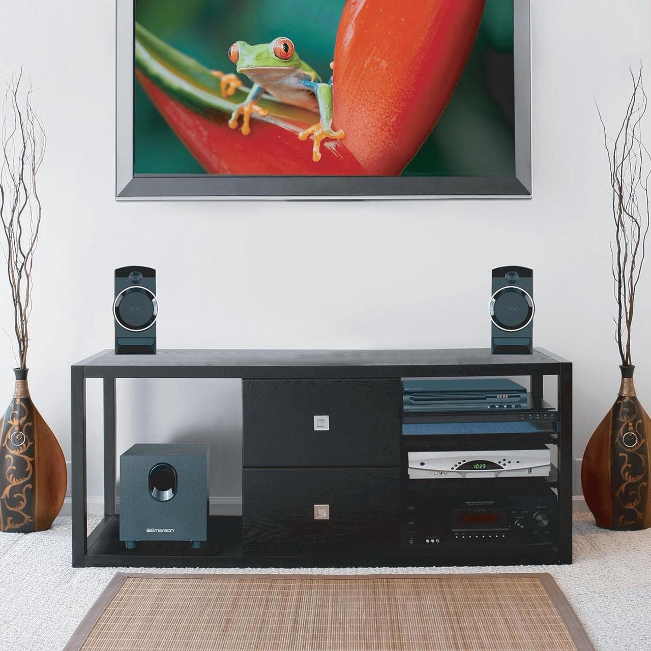Alt view image 7 of 7 - Emerson 2.1 Channel Home Theater DVD Player with Speaker Surround Sound System ED-8050 - Black
