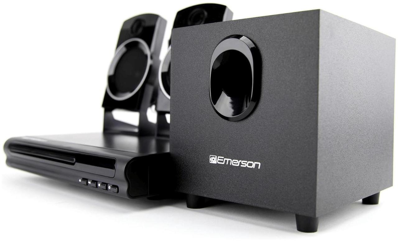 Alt view image 5 of 7 - Emerson 2.1 Channel Home Theater DVD Player with Speaker Surround Sound System ED-8050 - Black