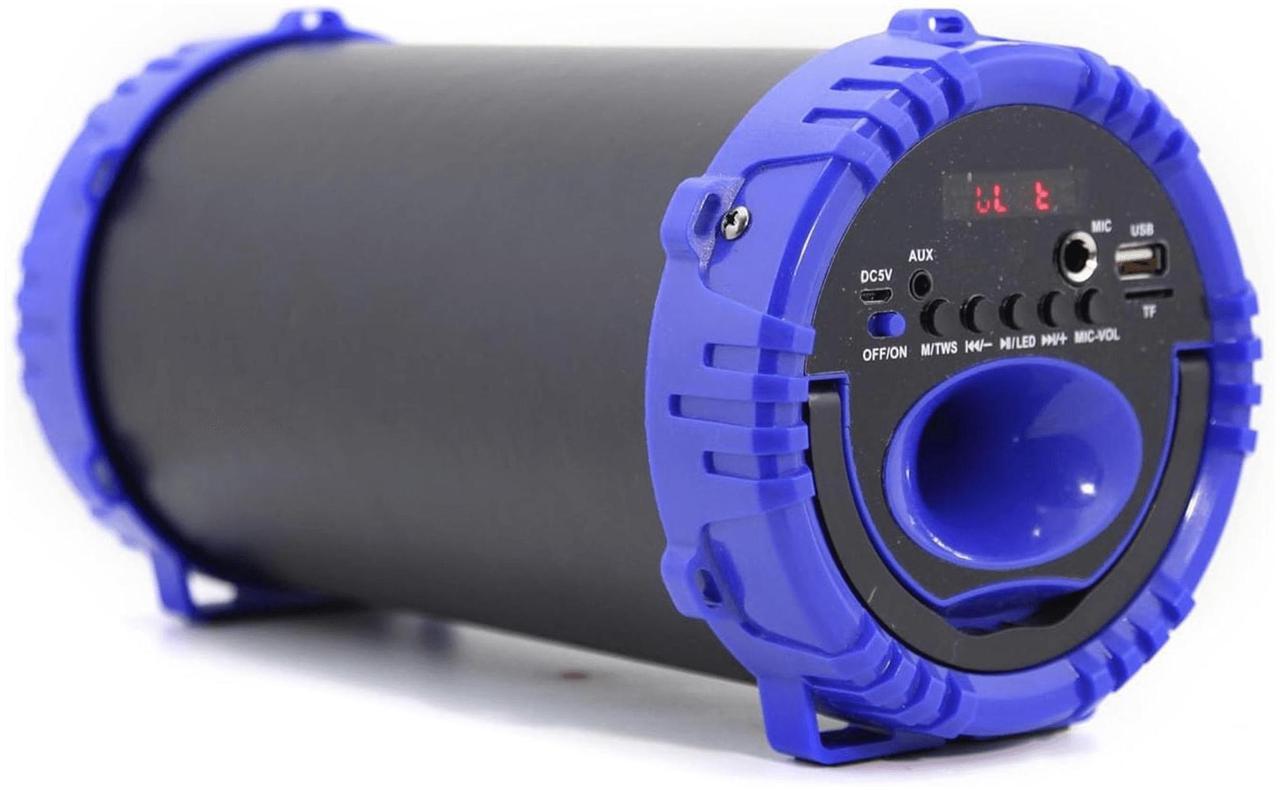 Alt view image 7 of 7 - Emerson Portable Bluetooth Speaker with LED Lighting and Carrying Strap