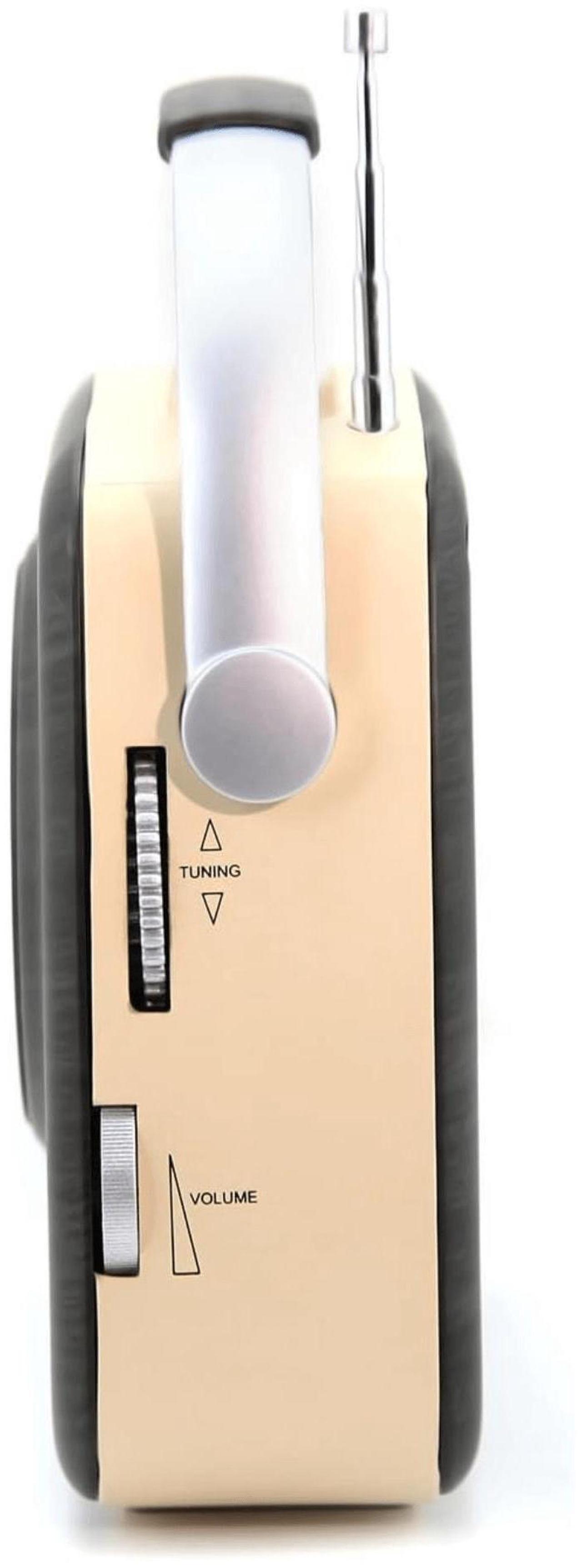 Alt view image 2 of 8 - Emerson EAS-3002-ES Portable Retro AM/FM Radio with Built-In Speaker and Rechargeable Battery - Espresso