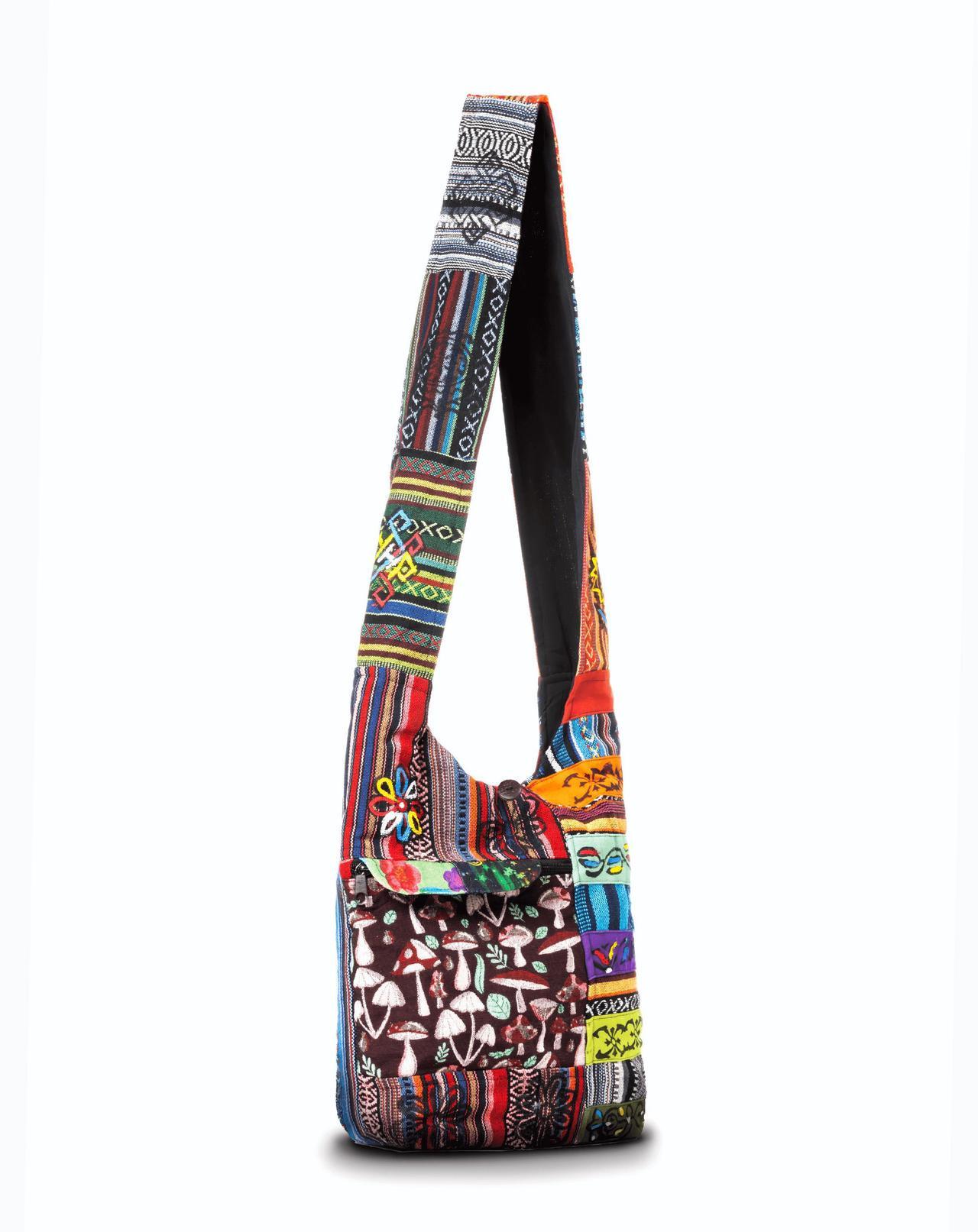Alt view image 2 of 7 - Jupiter Gear Home Tribal Stripe Patchwork Hobo Bag
