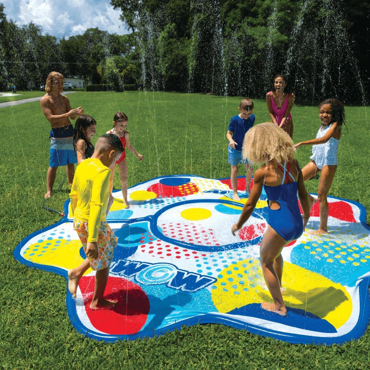 Alt view image 7 of 7 - WOW Watersports 12ft Dots Spray Pad Sprinkler