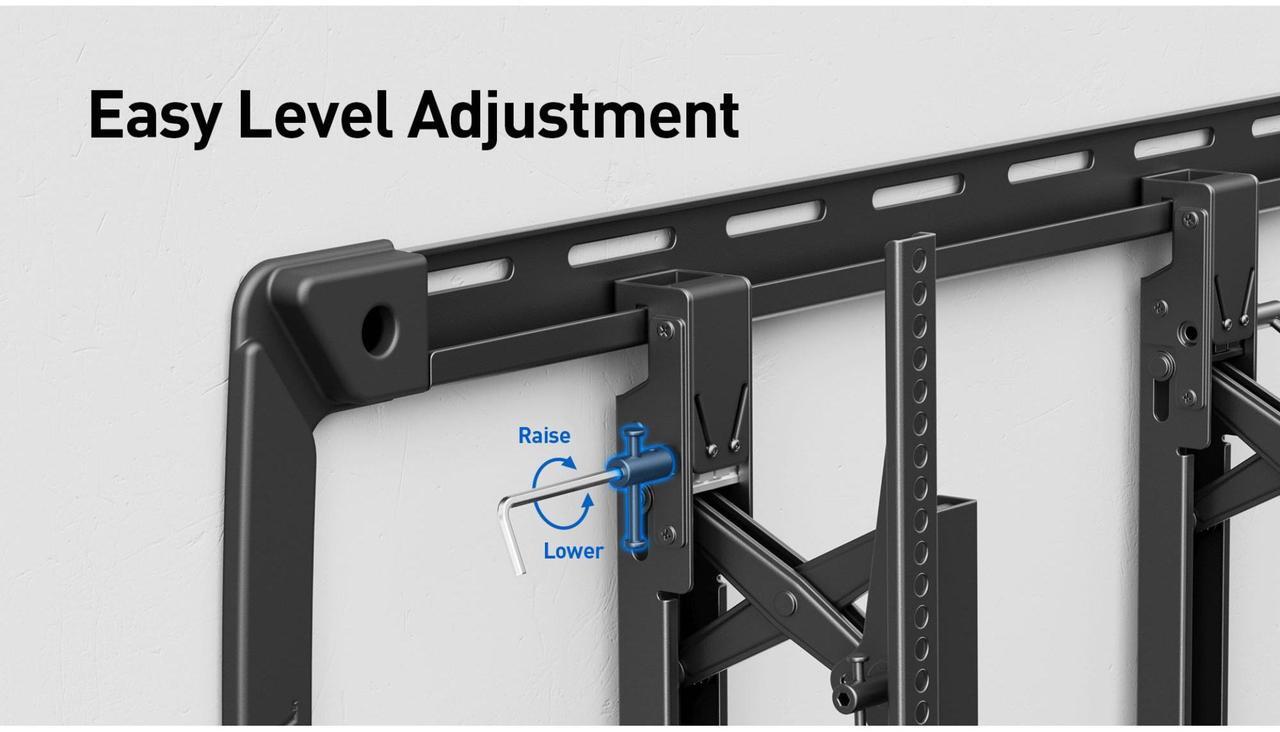 Alt view image 4 of 7 - ErgoAV Large Extend and Tilt Mount with Level Adjust for 40" to 100" TVs