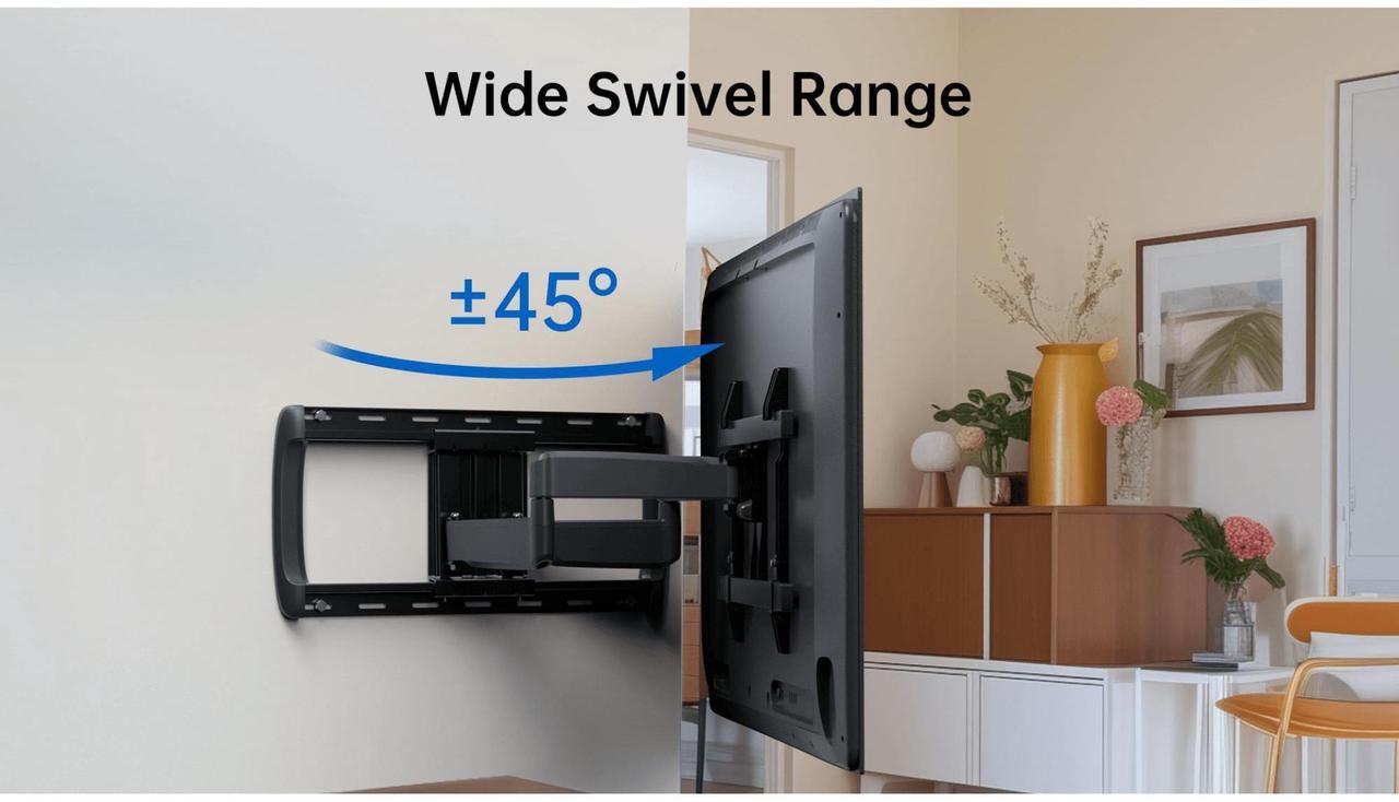 Alt view image 4 of 7 - ErgoAv Large Motion TV Mount for 42" to 90" TVs