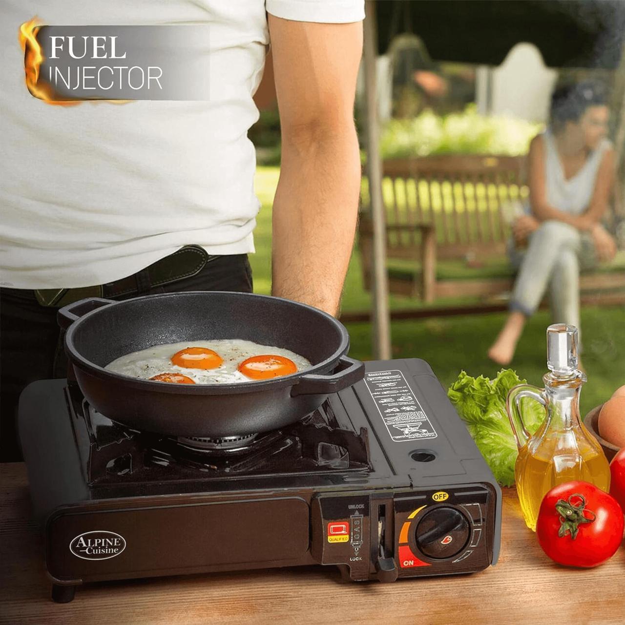 Alt view image 5 of 7 - Alpine Cuisine Lightweight Portable Gas Stove for Outdoor and Indoor Cooking