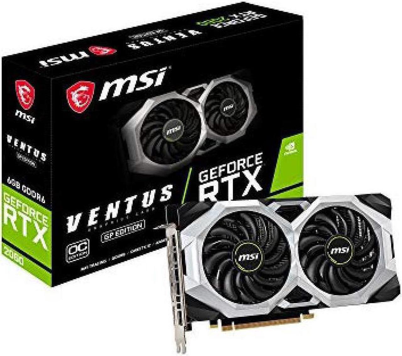 Alt view image 5 of 7 - MSI 912-V375-623 VENTUS GP OC GeForce RTX 2060 Video Card