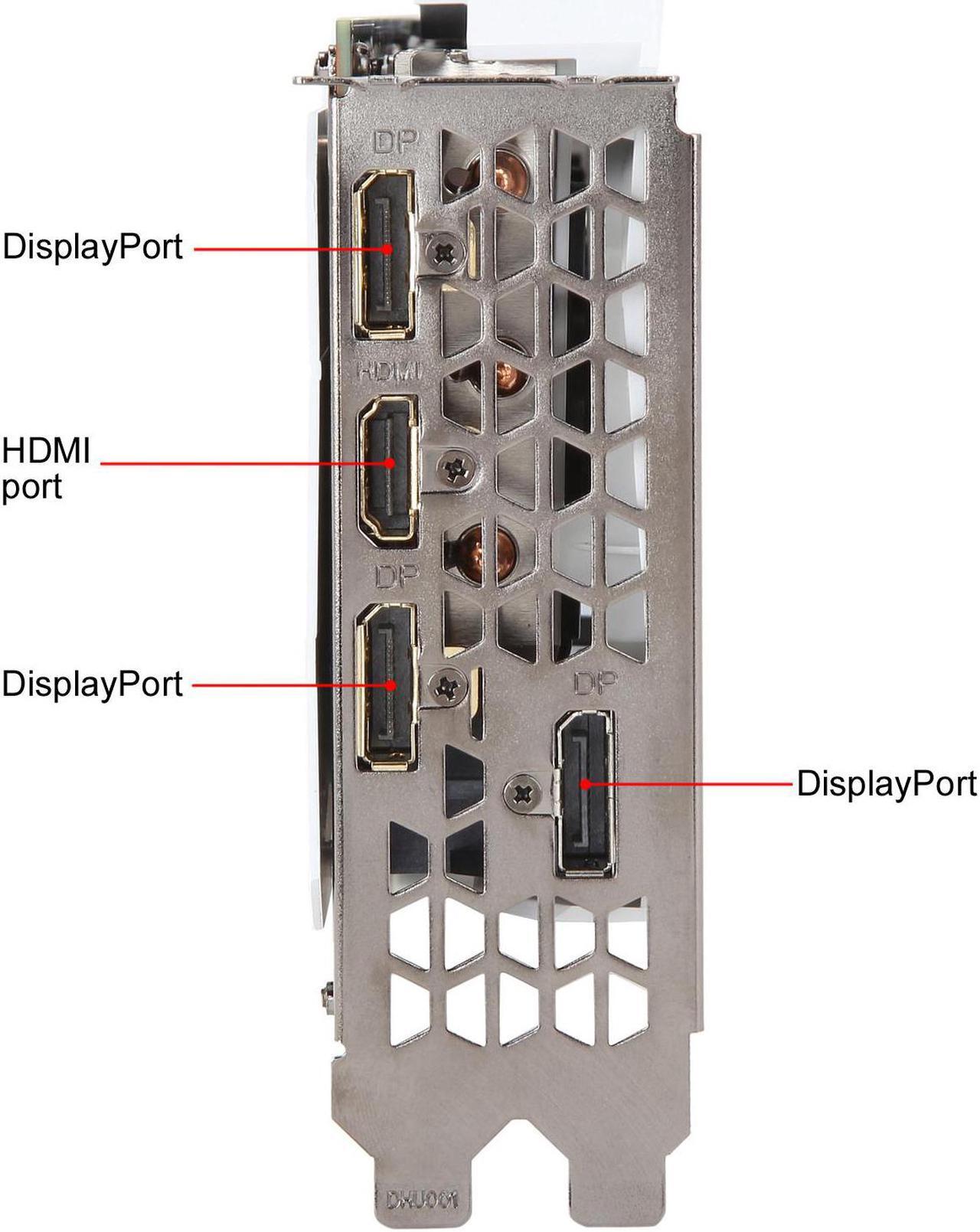 Alt view image 3 of 5 - GIGABYTE GV-N2060GAMINGOC PRO WHITE-6GD GeForce RTX 2060 Video Card