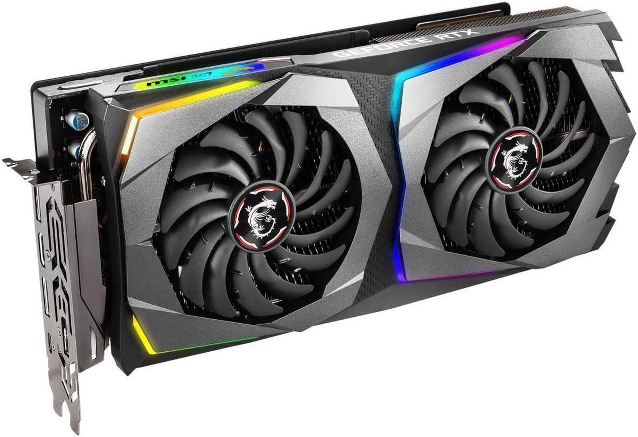 Alt view image 2 of 6 - MSI GeForce RTX 2070 DirectX 12 RTX 2070 GAMING GP 8GB 256-Bit GDDR6 PCI Express 3.0 x16 HDCP Ready Video Card