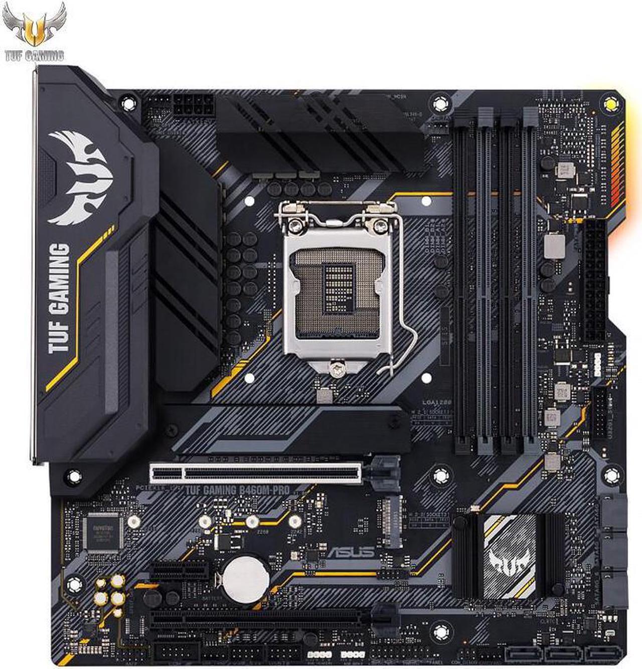 Alt view image 5 of 6 - ASUS TUF GAMING B460M-PRO LGA 1200 Intel B460 SATA 6Gb/s Micro ATX Intel motherboard supports CPU 10500/10400/10400F