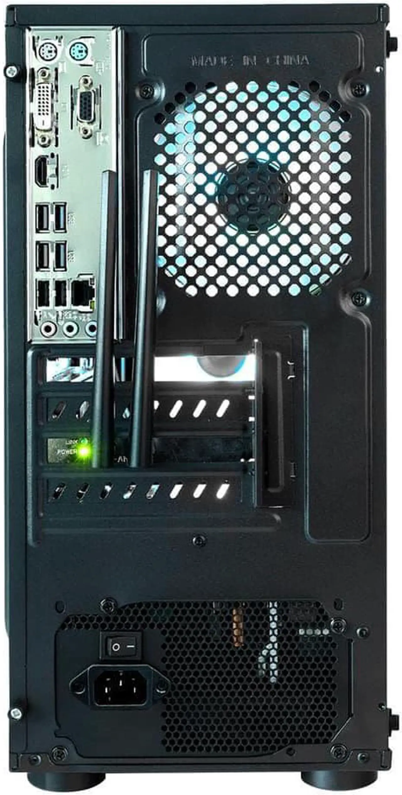 Alt view image 4 of 6 - H.E. BS Desktop PC-Intel Core i3-10100 3.60GHz , 8 GB DDR4 Memory ,500 GB SSD & 1 TB HDD ,Intel UHD Graphics 630 , Windows 11 Pro 64Bit ,Black