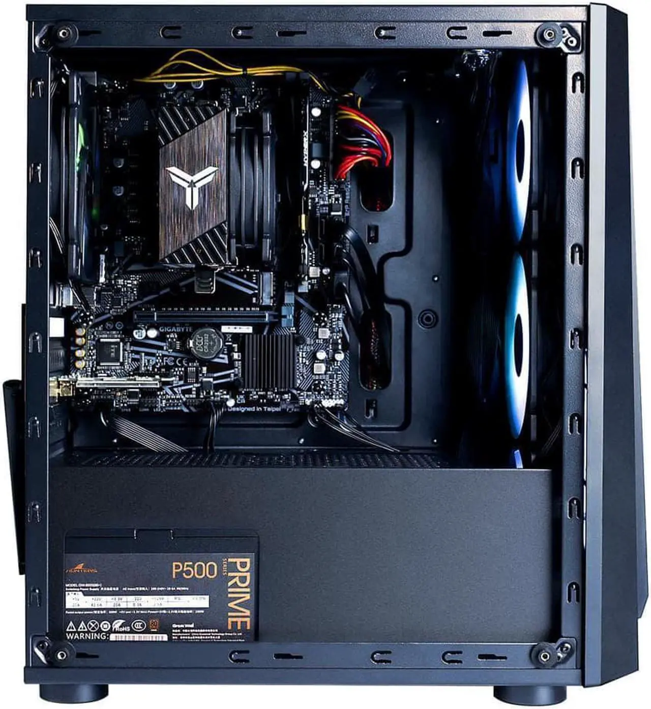 Alt view image 6 of 6 - H.E. BS Desktop PC-Intel Core i3-10100 3.60GHz , 8 GB DDR4 Memory ,500 GB SSD & 1 TB HDD ,Intel UHD Graphics 630 , Windows 11 Pro 64Bit ,Black
