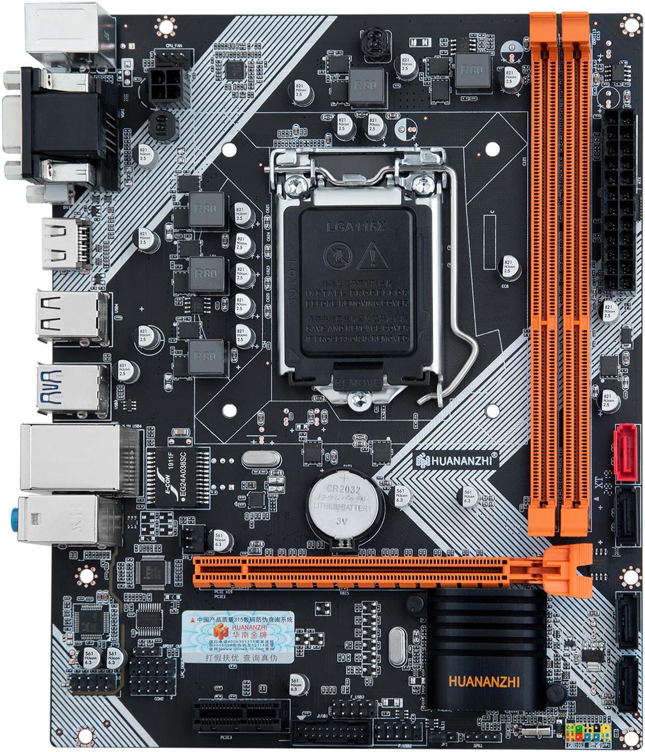 HUANANZHI B75 M-ATX Motherboard Support LGA 1155 CPU Core I5-3450 I5-3470 USB 3.0 SATA3.0