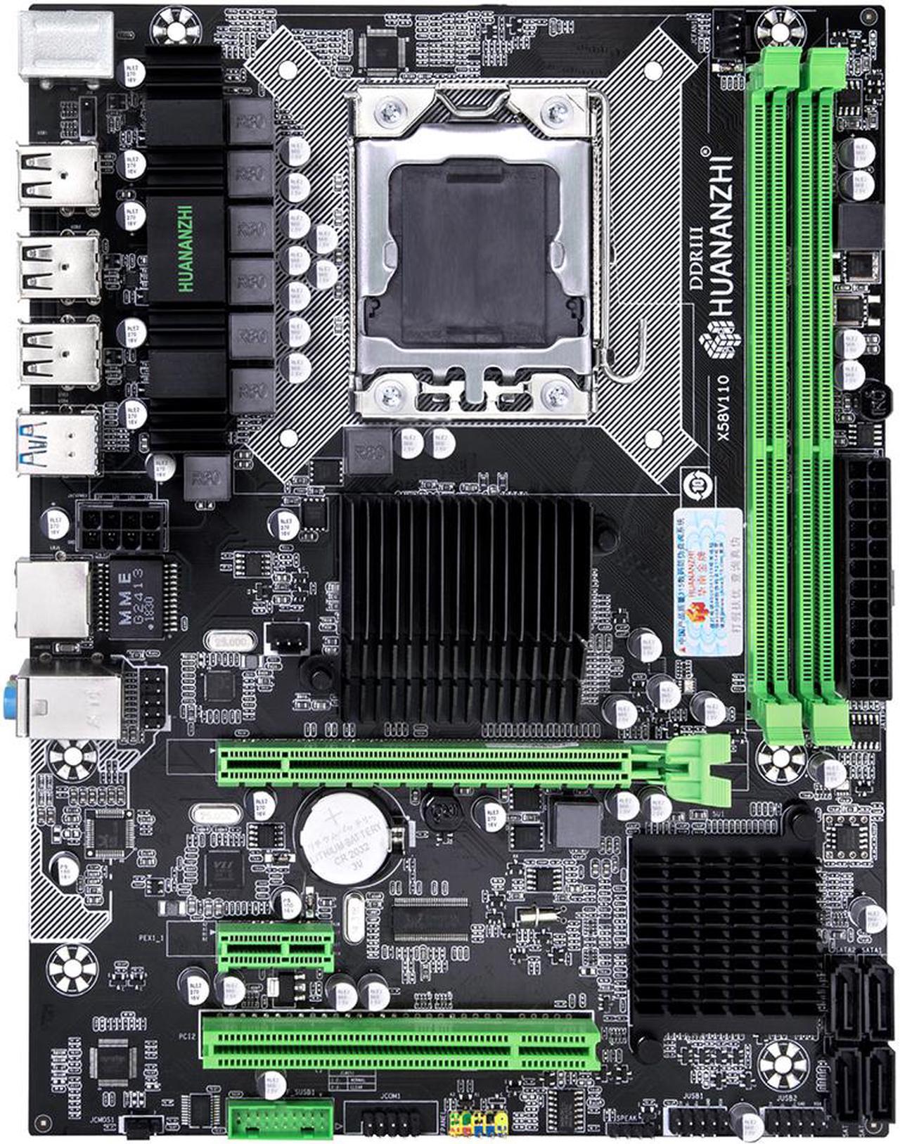 HUANANZHI X58 M-ATX Desktop Motherboard DDR3 LGA 1366 Support AMD RX series with USB 3.0