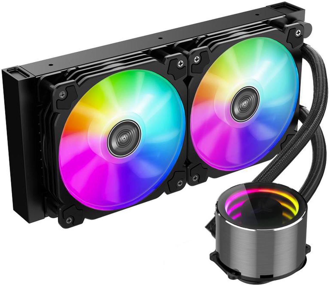 Jonsbo Cpu Cooling SHADOW TW4-240 ARGB Controllable 120mm 2 Fans Mirror ARGB Pump CPU Liquid Cooler