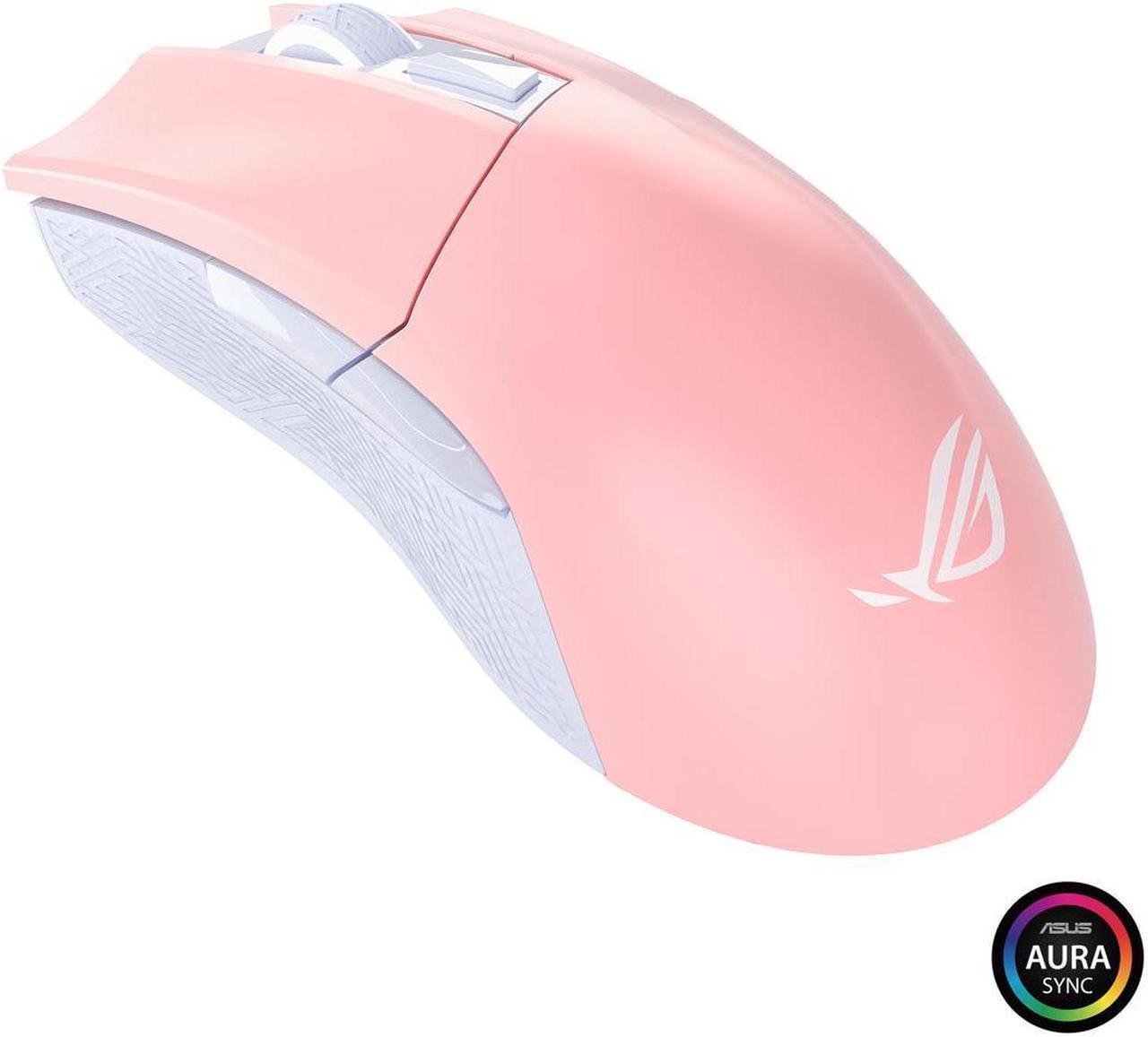 ASUS ROG Gladius II Origin PNK Limited Edition Wired USB Optical Ergonomic FPS Gaming Mouse Featuring Aura Sync RGB Lighting, 12000 dpi Optical, 250 IPS Sensors and Swappable Omron Switches