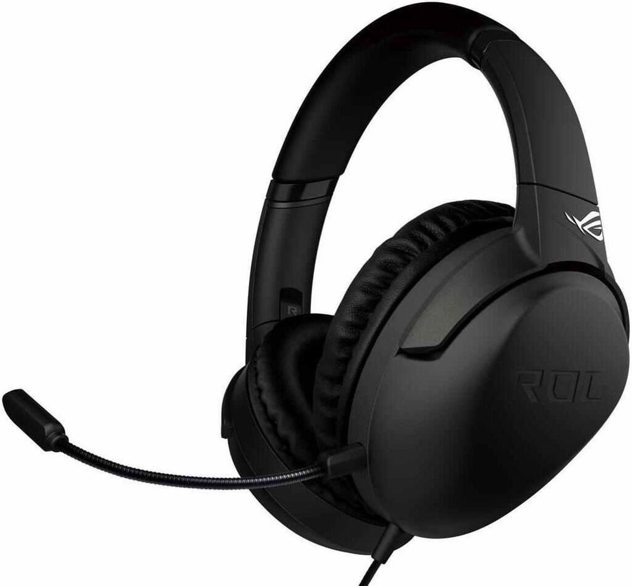 ASUS ROG Strix Go Core Gaming Headset (Hi-Res Audio, 3.5mm Jack, Volume and Mic Control, Lightweight Build, Compatible with PC, PS5, Xbox One, Nintendo Switch and Mobile Devices) Black