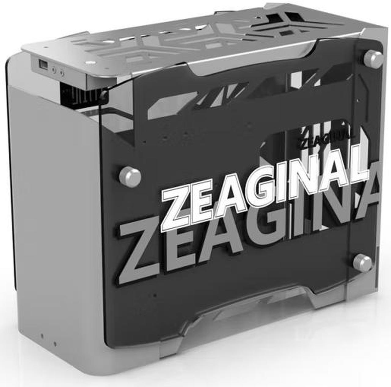 Alt view image 6 of 7 - H.E. ZC-LingLong Mini ITX Plus Opening Tempered Class Computer Case Support ITX Motherboard ,Support 240mm Radiator USB3.0