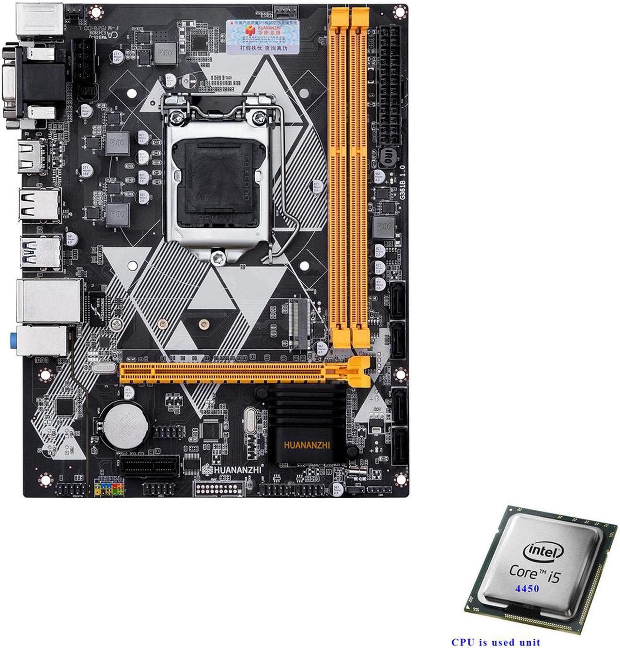 HUANANZHI B85 M-ATX Desktop Motherboard CPU 1150 Core i3 i5 i7 Socket 1150 DDR3 VGA+DVI+HDMI  + CPU I5 4460 Solution Combo