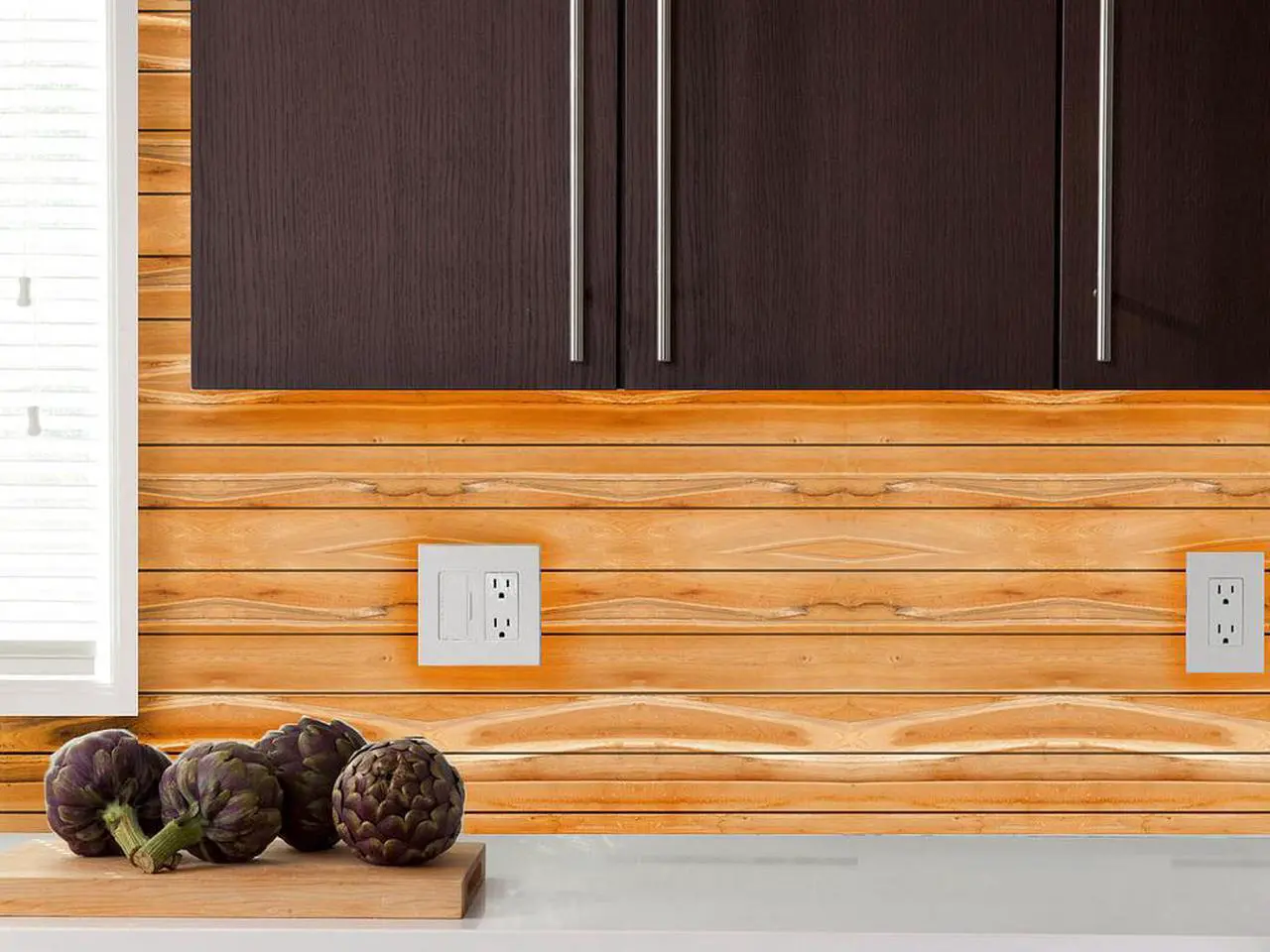 Main image of Style6 24" x 12" Faux Wood Wall Paper Wall Mural