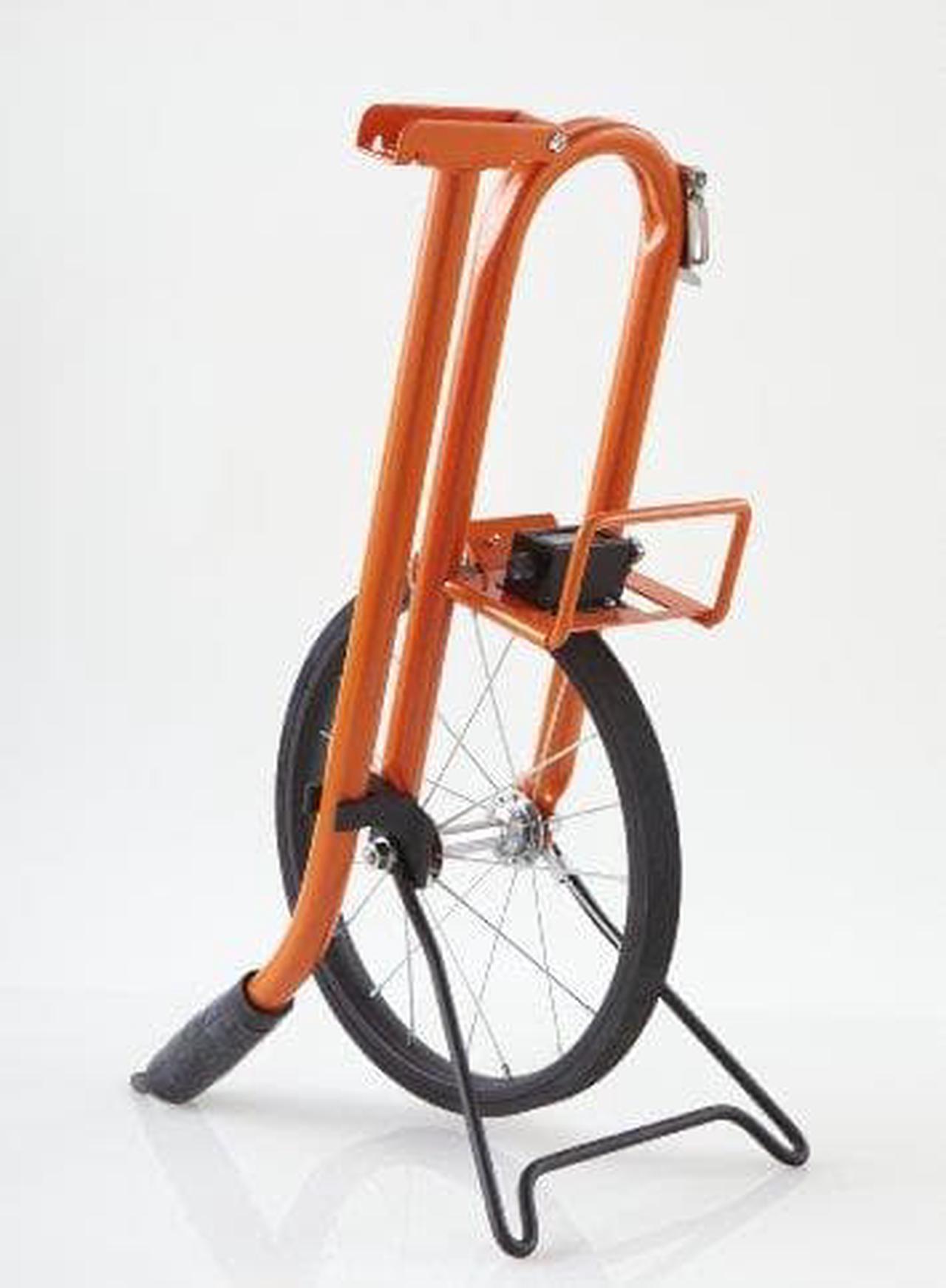 Alt view image 5 of 8 - Keson Measuring Wheel Orange  Tubular Steel Frame/Metal Spoked Wheel  MP301