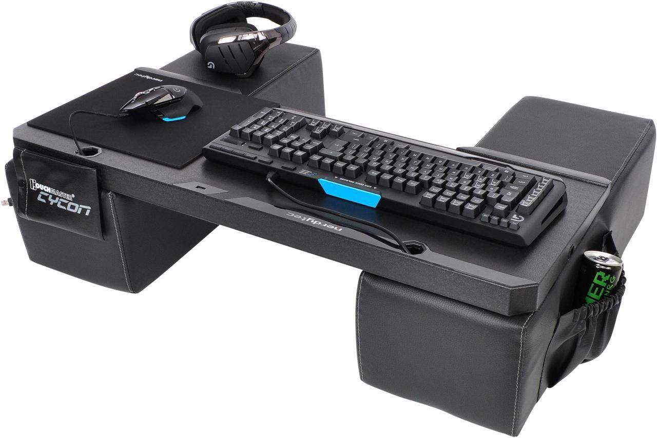 Main image of Couchmaster CYCON - Couch Gaming Lapboard/Lapdesk for Keyboard/Mouse (PC / PS4 / XboxOne) incl. Ergonomic Cushions, Mousepad, 5m Cable (Black Edition)