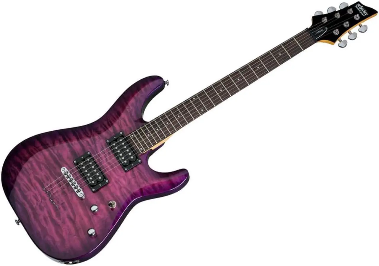 Main image of Schecter C-6 Plus 6-String Solid-Body Electric Guitar, Electric Magenta #445