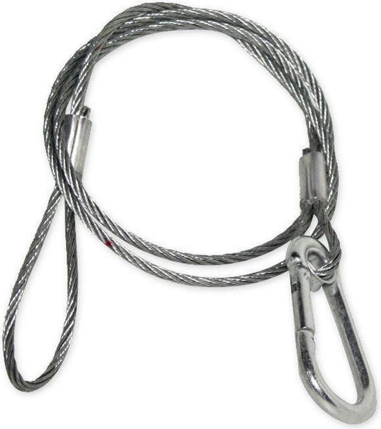Alt view image 5 of 15 - Steel Light Fixture Safety Cable With Latch 30 In