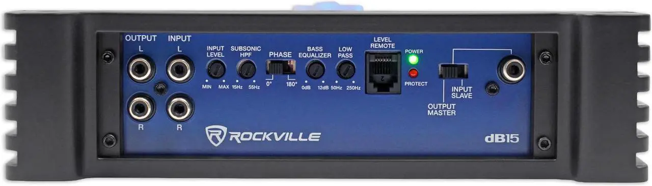 Alt view image 4 of 10 - Rockville dB15 6000 Watt/3000w RMS Mono Class D 2 Ohm Amplifier Car Audio Amp