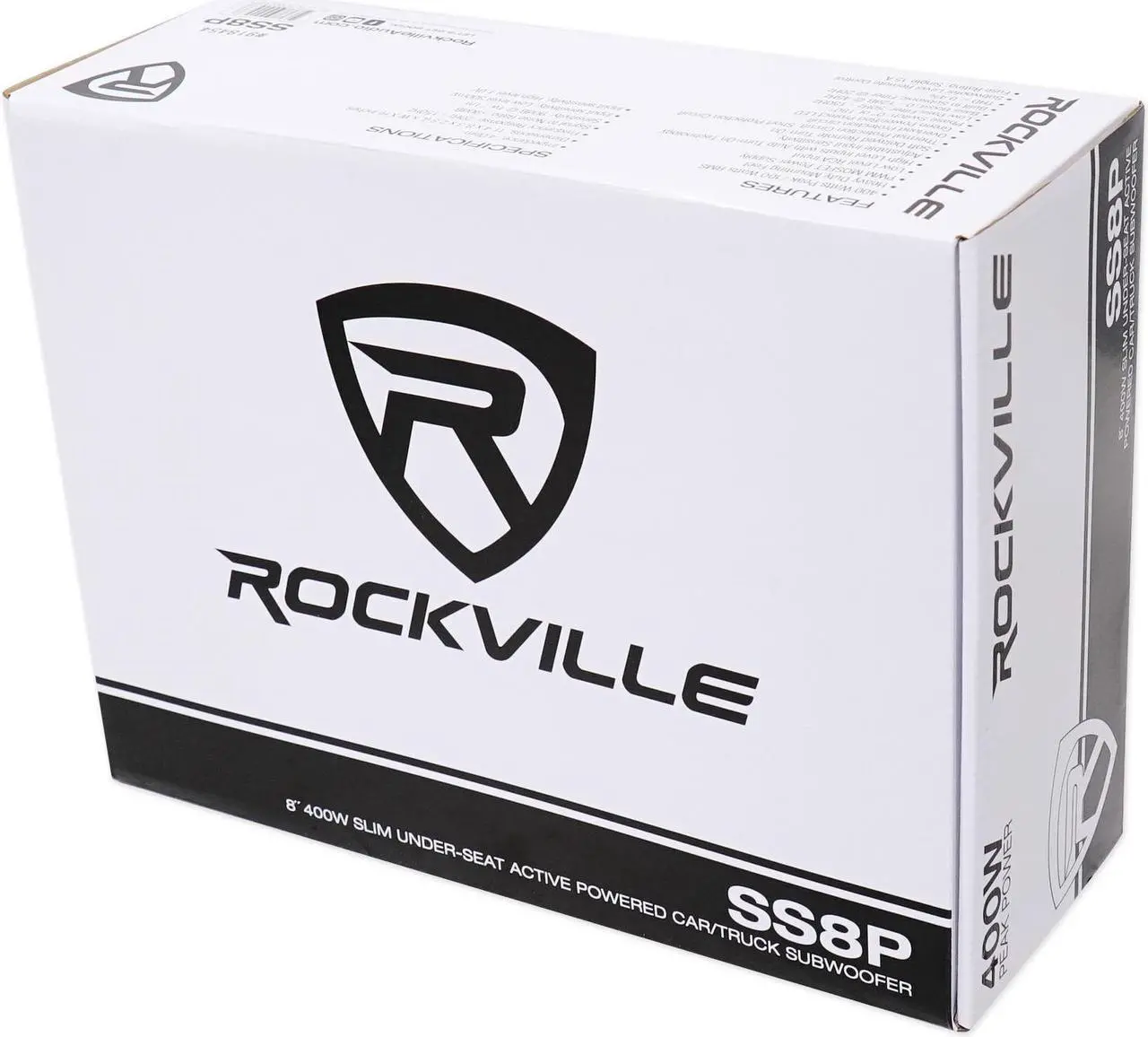 Alt view image 8 of 18 - rockville ss8p 400w 8" cast aluminum slim underseat active powered car/truck subwoofer sub