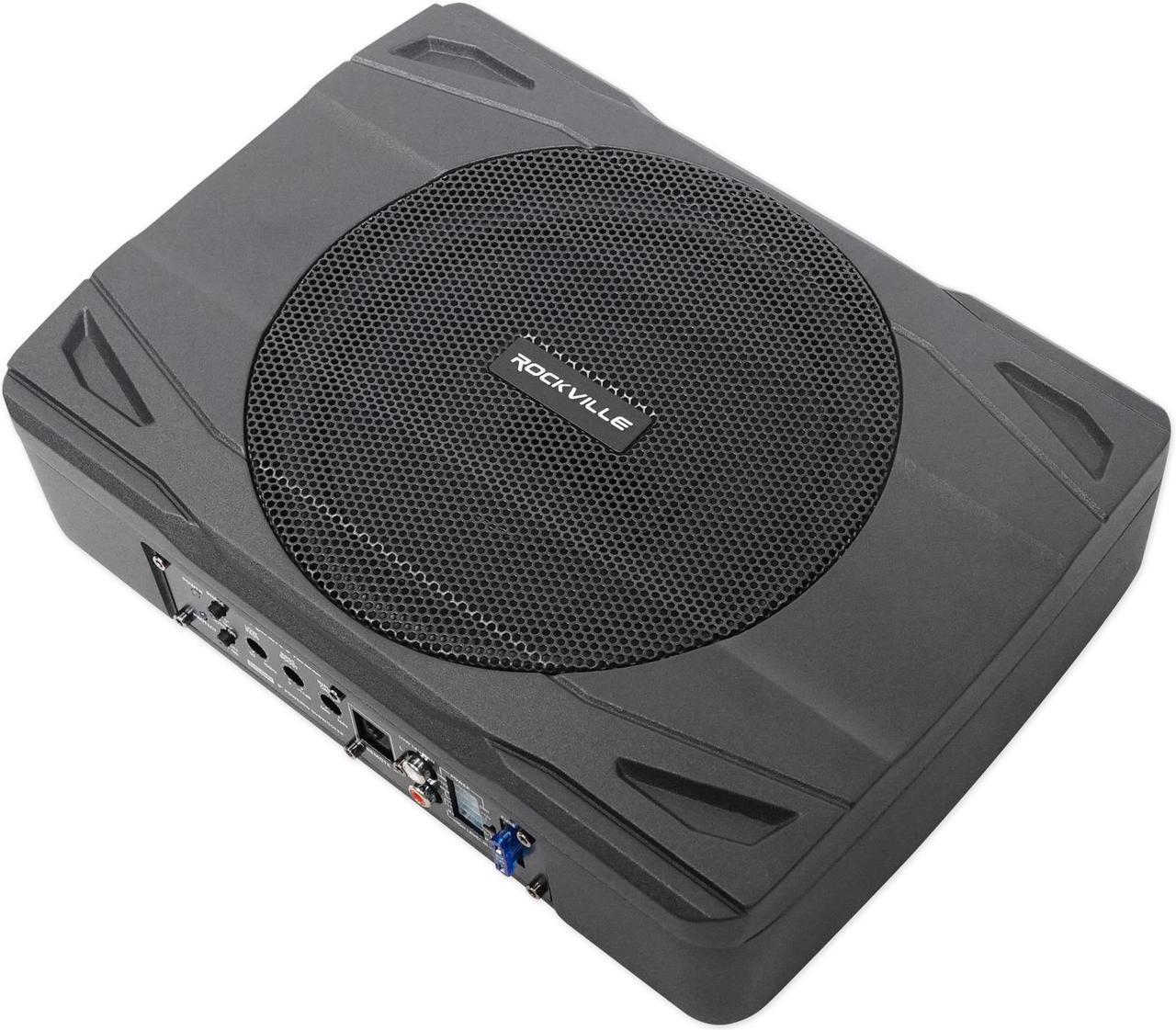 Alt view image 4 of 18 - rockville ss8p 400w 8" cast aluminum slim underseat active powered car/truck subwoofer sub