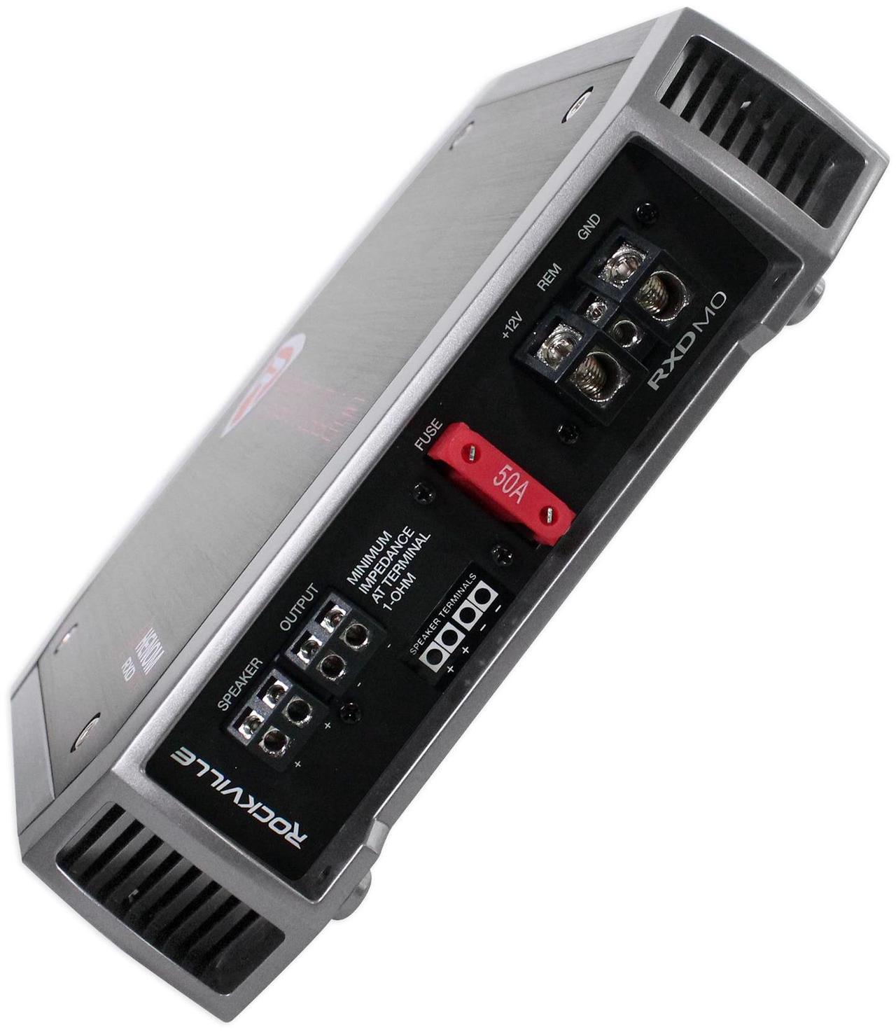 Alt view image 7 of 7 - Rockville RXD-M0 1200 Watt/600w RMS Mono Class D 1 Ohm Amplifier Car Audio Amp