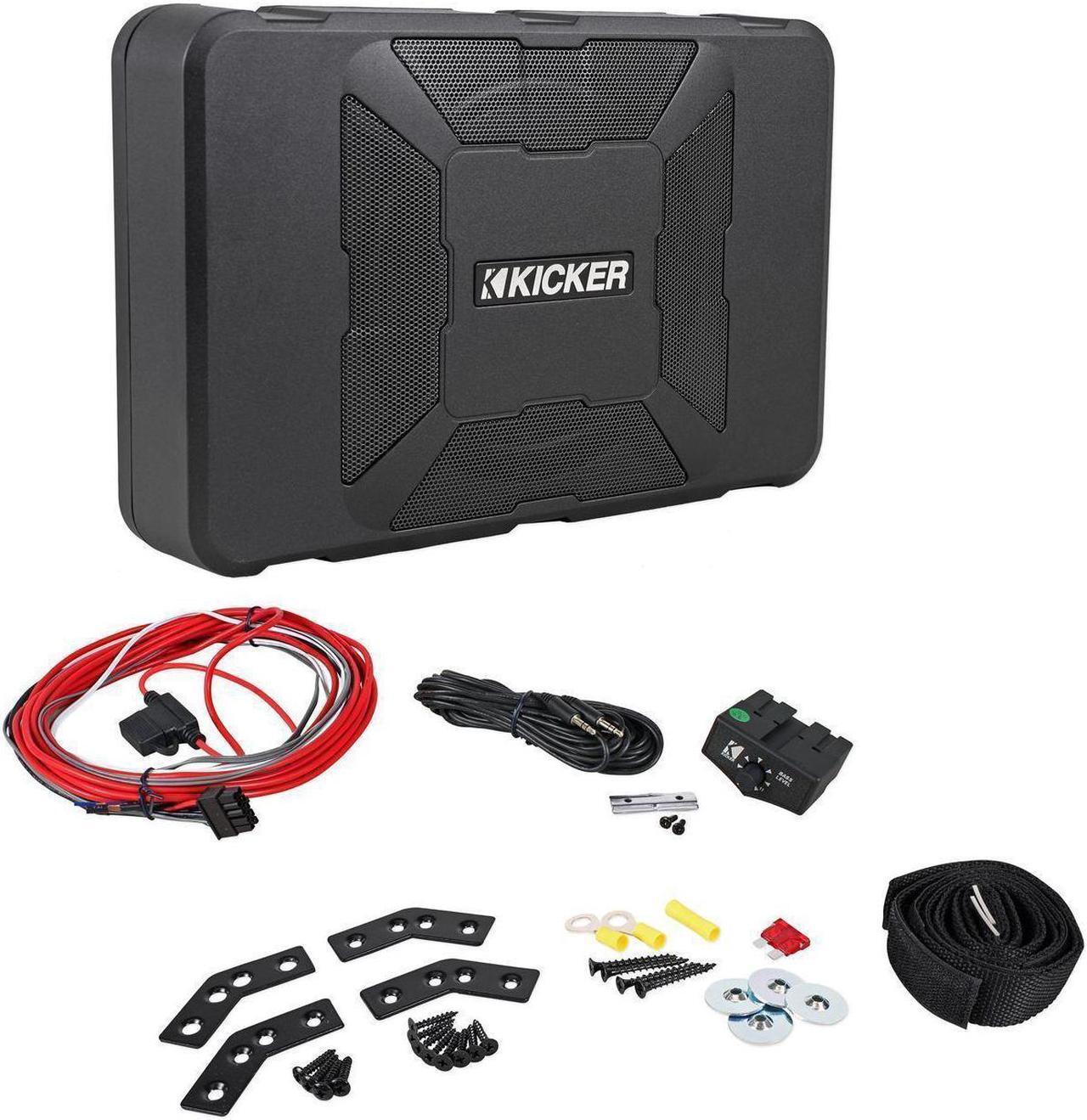 Alt view image 5 of 20 - KICKER 11HS8 8" 150W Hideaway Car Audio Powered Subwoofer Sub Enclosure HS8