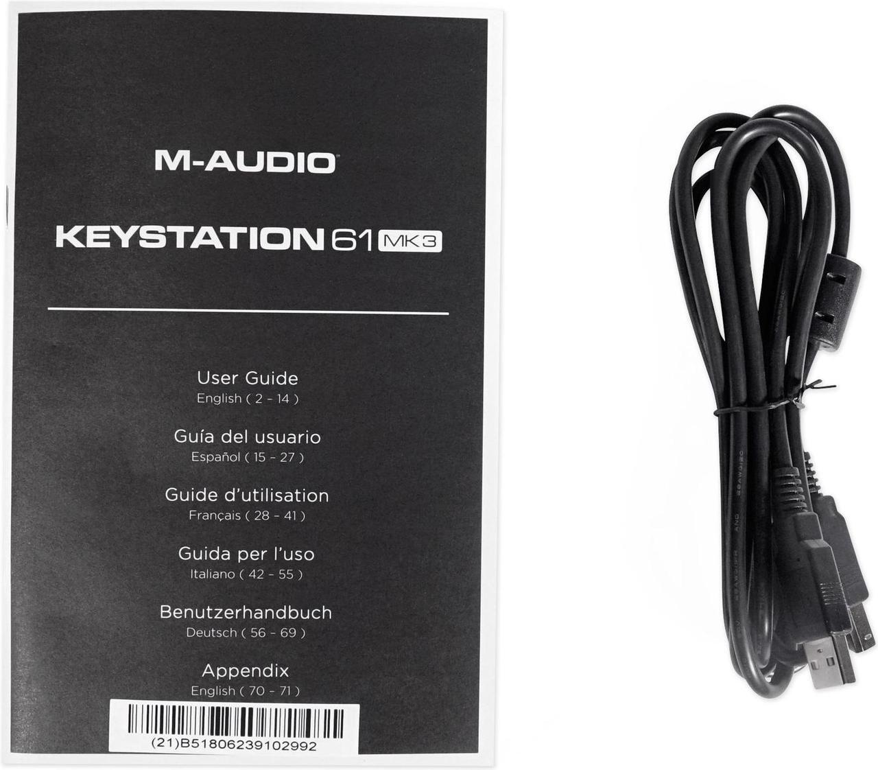 Alt view image 5 of 20 - M-audio Keystation 61 MK3 Start creating and performing music with your Mac or PC with the world's best-selling keyboard controllers