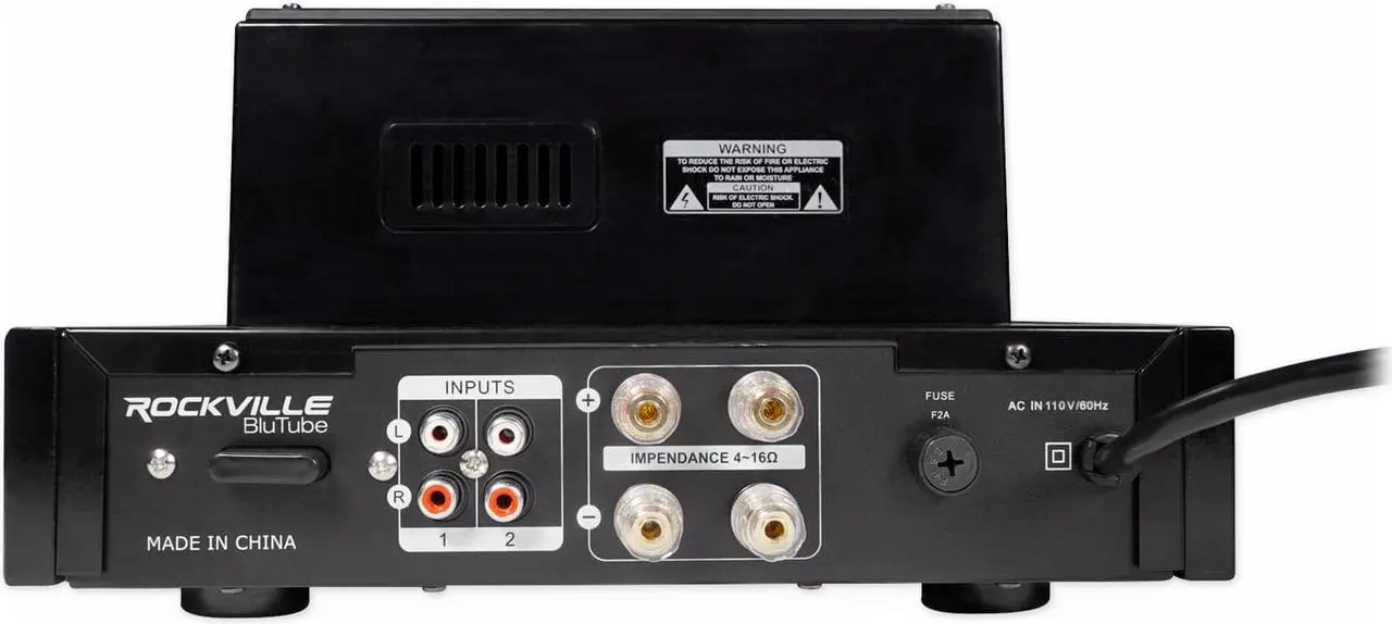 Alt view image 5 of 12 - Rockville BluTube 70w Tube Amplifier/Home Theater Stereo Receiver w/ Bluetooth