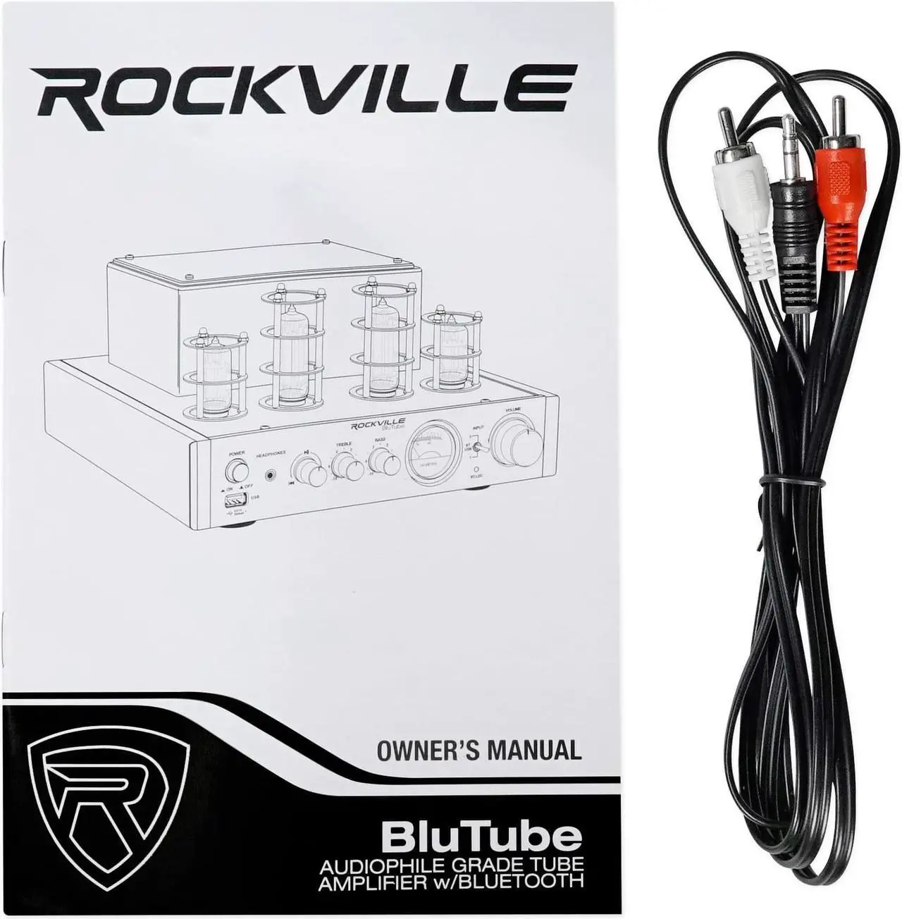 Alt view image 6 of 12 - Rockville BluTube 70w Tube Amplifier/Home Theater Stereo Receiver w/ Bluetooth