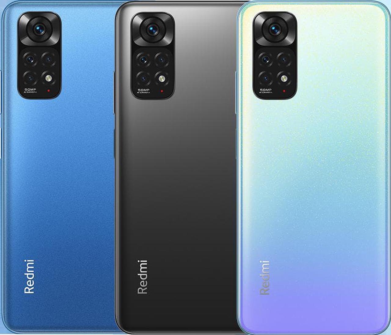 Alt view image 6 of 6 - Xiaomi Redmi Note 11, 6.43" FHD+ AMOLED DotDisplay, 128GB + 4GB RAM, 50MP Camera, Dual-SIM, (GSM Only | No CDMA) Factory Unlocked 4G/LTE, International Version - Blue