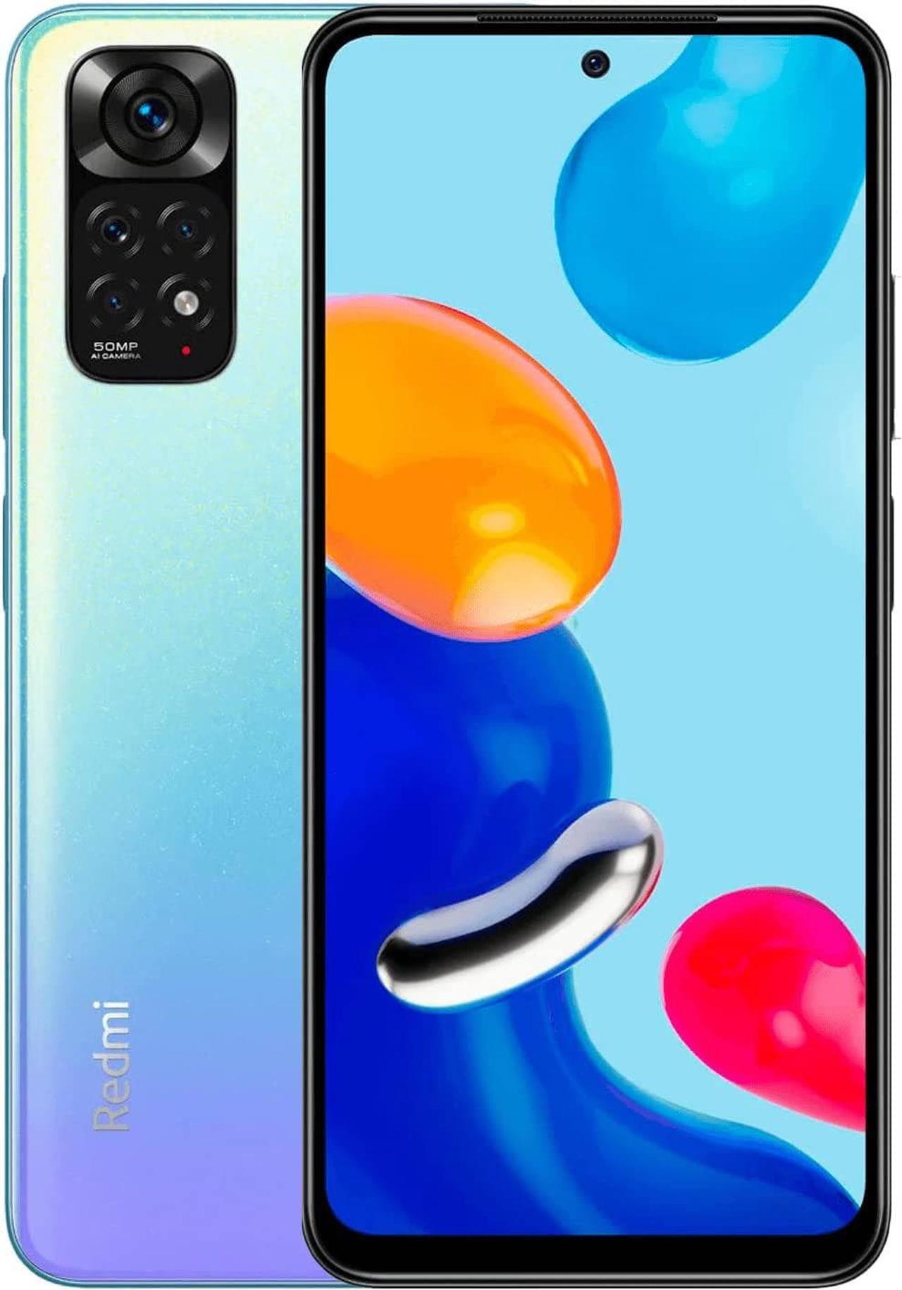 Alt view image 2 of 6 - Xiaomi Redmi Note 11, 6.43" FHD+ AMOLED DotDisplay, 128GB + 4GB RAM, 50MP Camera, Dual-SIM, (GSM Only | No CDMA) Factory Unlocked 4G/LTE, International Version - Blue