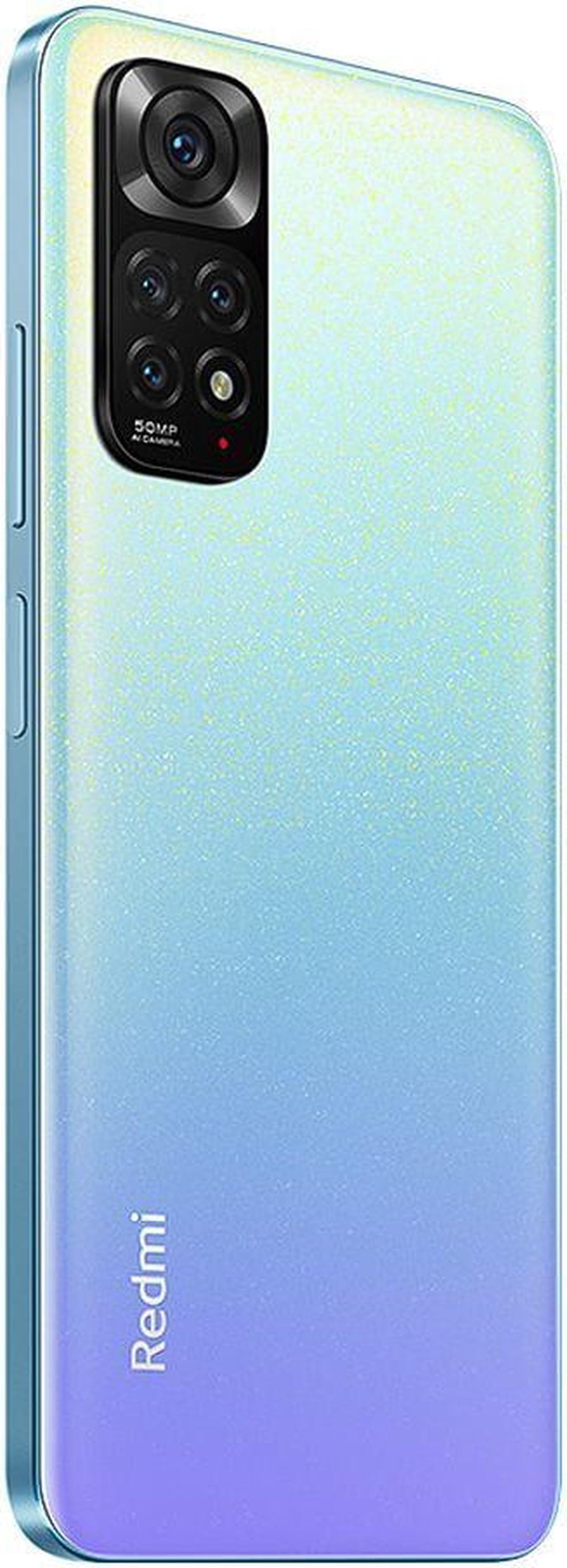 Alt view image 5 of 6 - Xiaomi Redmi Note 11, 6.43" FHD+ AMOLED DotDisplay, 128GB + 4GB RAM, 50MP Camera, Dual-SIM, (GSM Only | No CDMA) Factory Unlocked 4G/LTE, International Version - Blue
