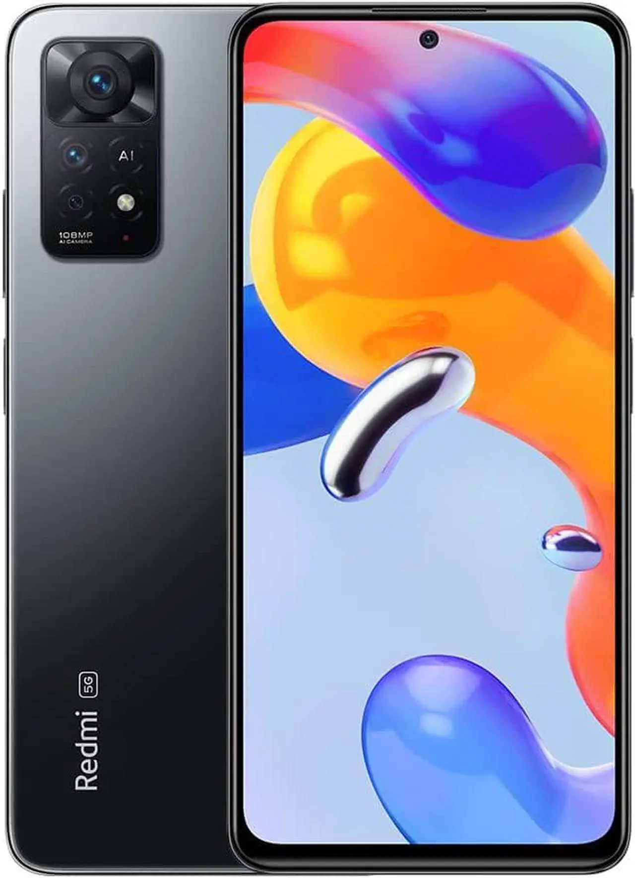 Xiaomi Redmi Note 11 Pro 5G, 6.67" FHD+ AMOLED DotDisplay, 128GB + 8GB RAM, 108MP Camera, Factory Unlocked GSM Smartphone, International Version -