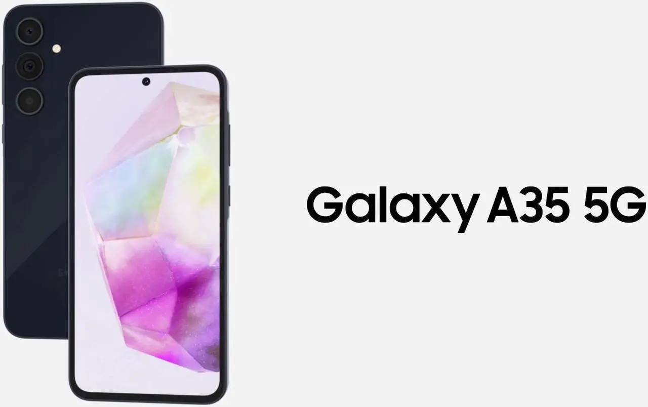 Main image of SAMSUNG Galaxy A35 5G A Series Cell Phone, 128GB/6GB Android Smartphone, AMOLED Display, Advanced Triple Camera System, Expandable Storage, Rugged Design, Spectrum Mobile, Awesome Navy